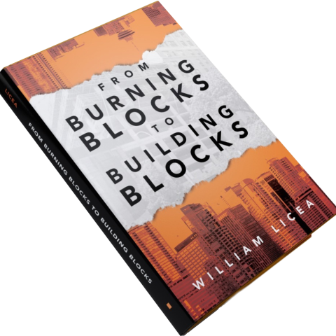 burning blocks to building blocks book cover